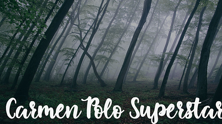 Carmen Polo Superstar Font
