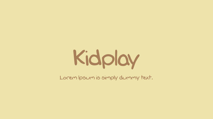 Kidplay Font