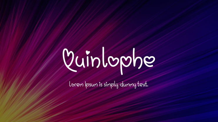 Quinlophe Font