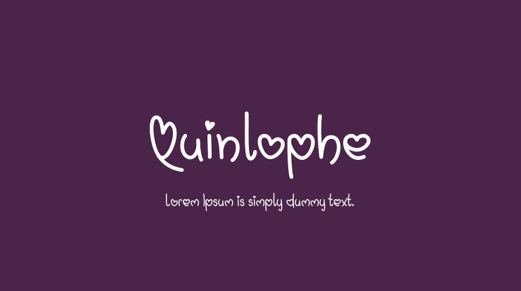 Quinlophe Font