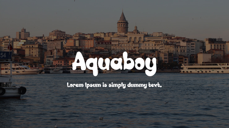 Aquaboy Font