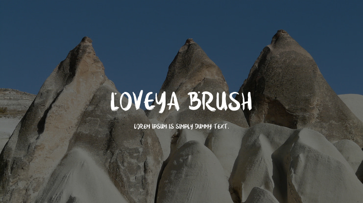 Loveya Brush Font Family