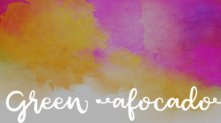 Green afocado Font