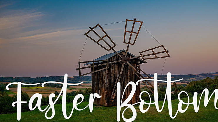 Faster Bottom Font Family