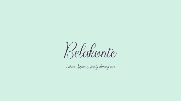 Belakonte Font