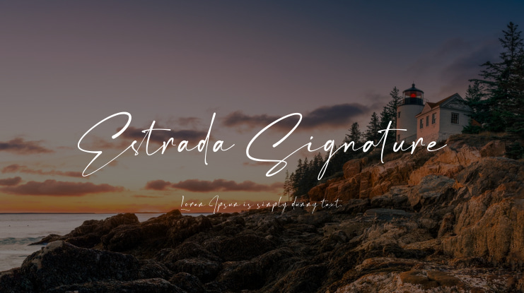 Estrada Signature Font