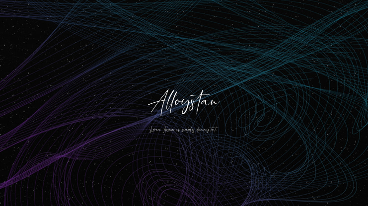Alloystan Font Family