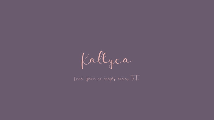 Kallyca Font