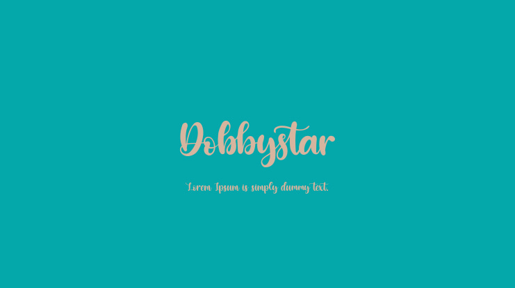 Dobbystar Font Family