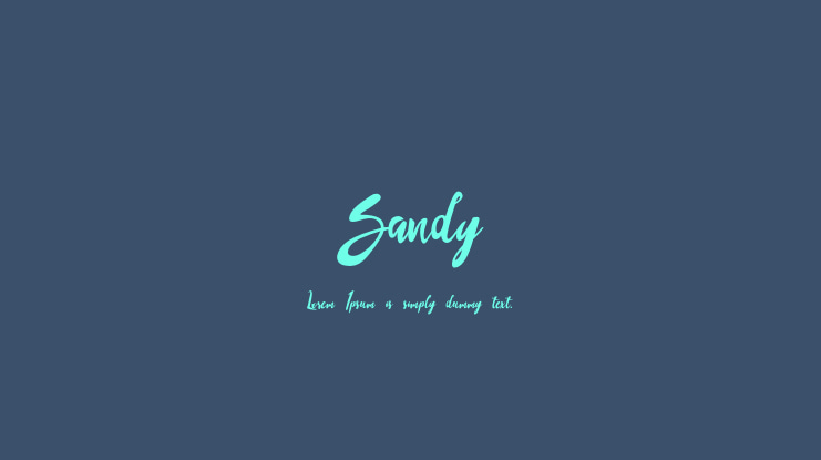 Sandy Font