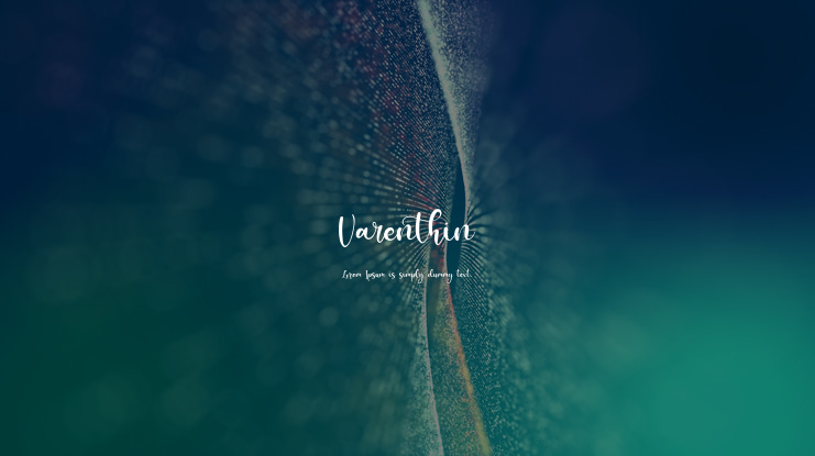 Varenthin Font Family