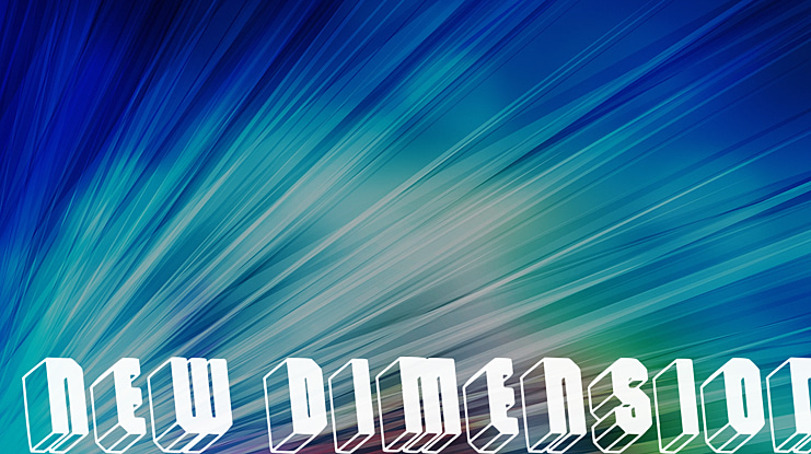 New Dimension Font