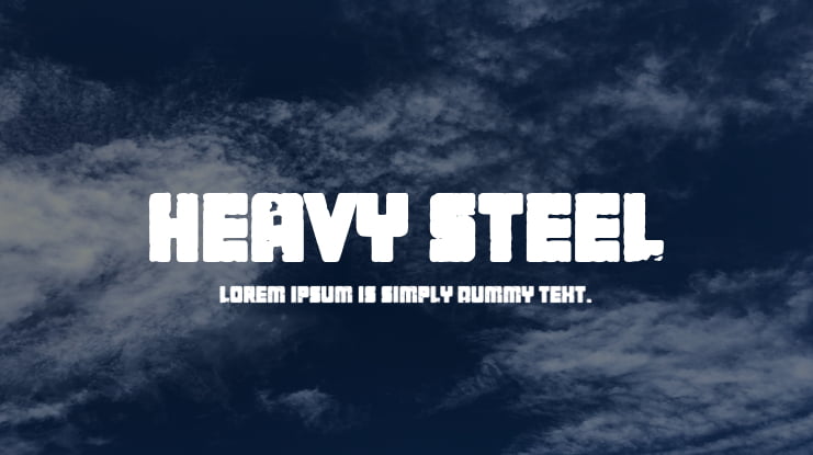 Heavy Steel Font