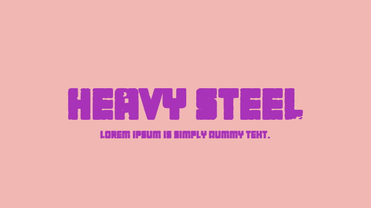 Heavy Steel Font