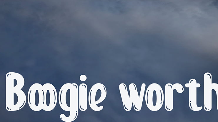 Boogie worth Font Family