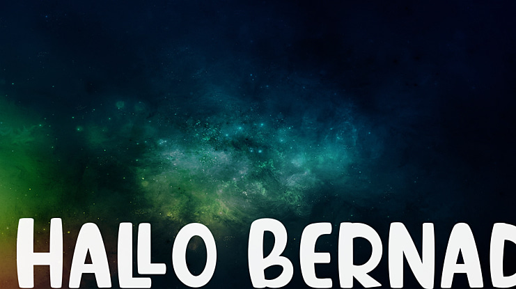 Hallo Bernad Font
