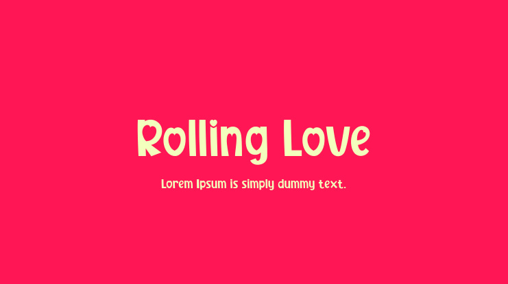 Rolling Love Font
