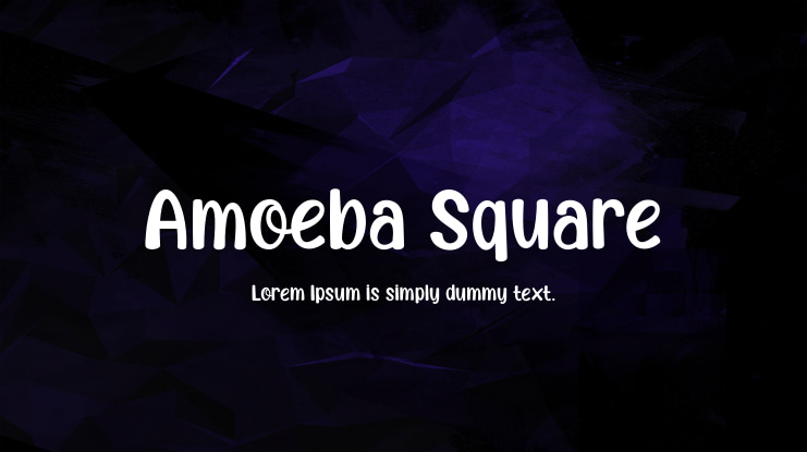 Amoeba Square Font