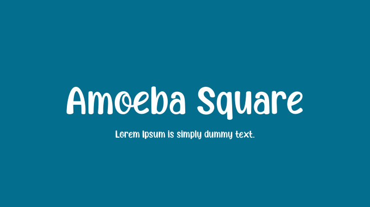 Amoeba Square Font