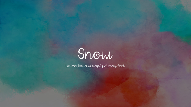 Snow Font