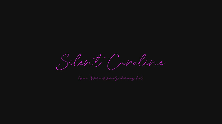 Silent Caroline Font