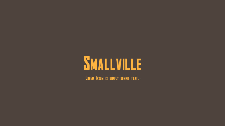 Smallville Font