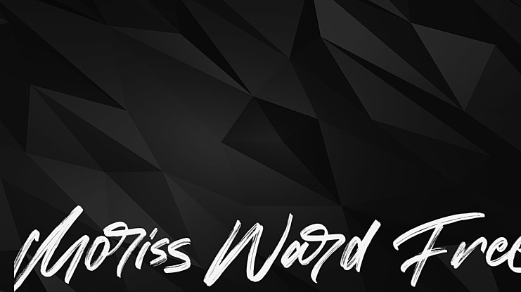 Moriss Ward Free Font