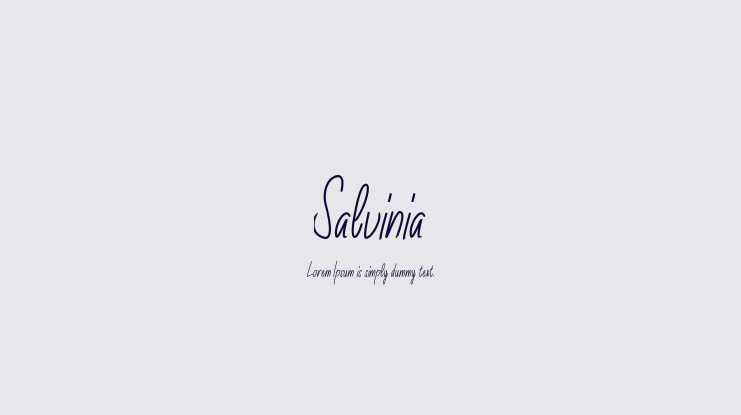 Salvinia Font