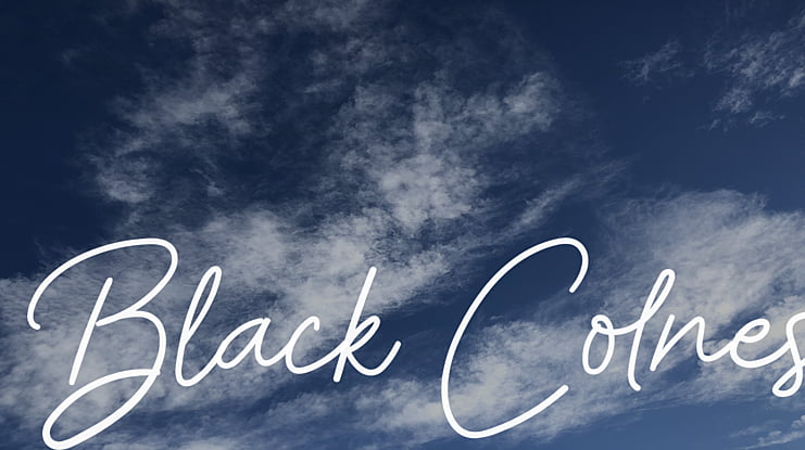 Black Colnes Font