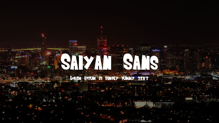 Saiyan Sans Font Family