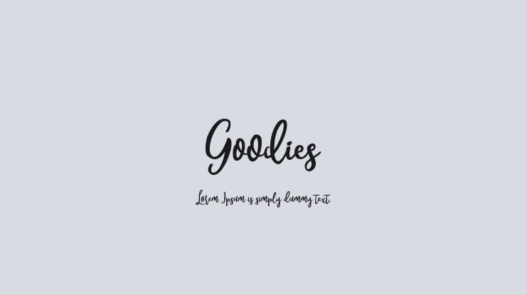 Goodies Font Family