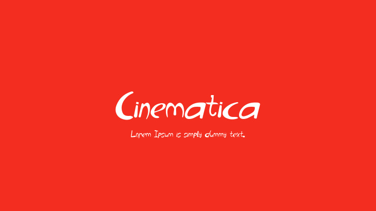 Cinematica Font