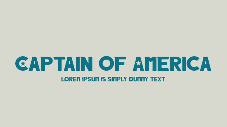 Captain of America Font