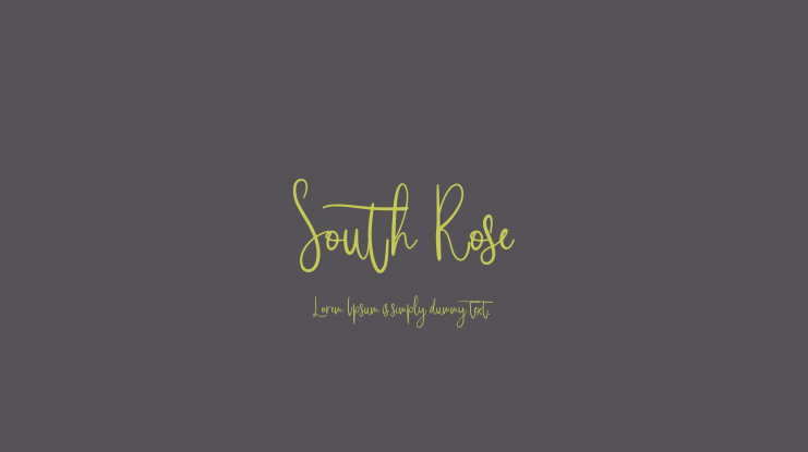 South Rose Font