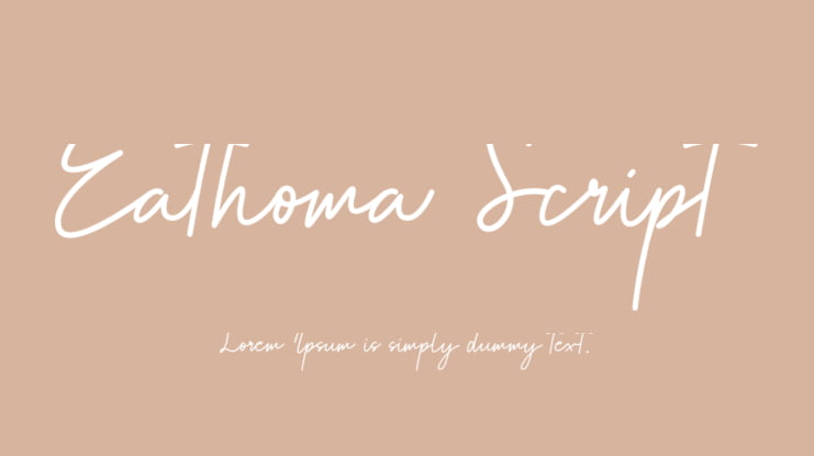 Eathoma Script Font
