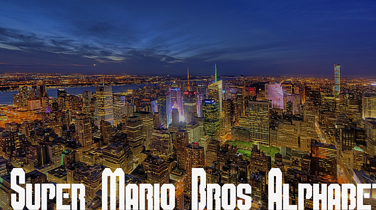 Super Mario Bros Alphabet Font