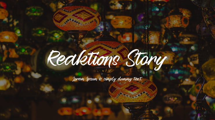 Reaktions Story Font
