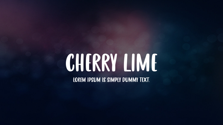 CHERRY LIME Font