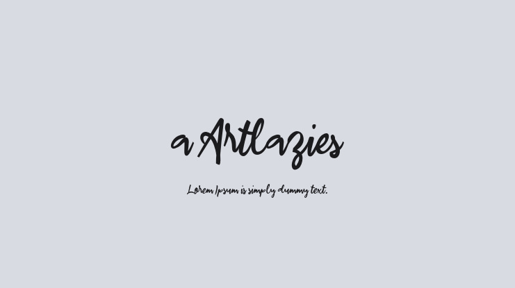 a Artlazies Font