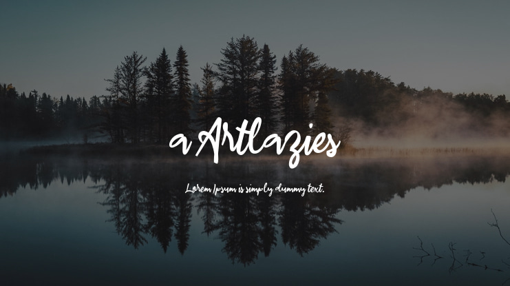 a Artlazies Font