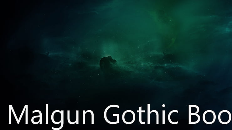 Malgun Gothic Boot Font Family