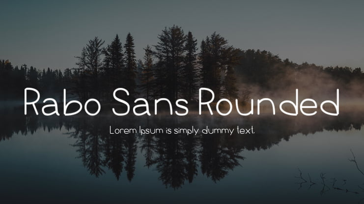 Rabo Sans Rounded Font Family