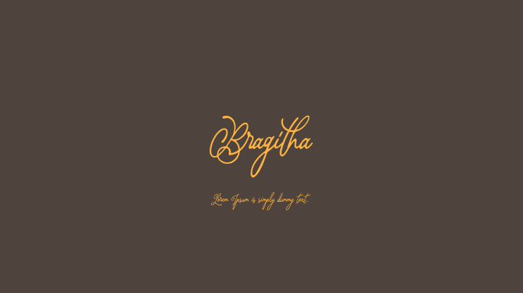 Bragitha Font Family