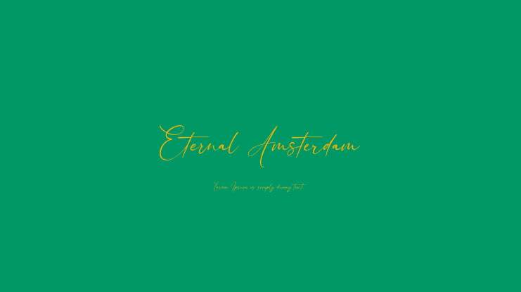 Eternal Amsterdam Font Family