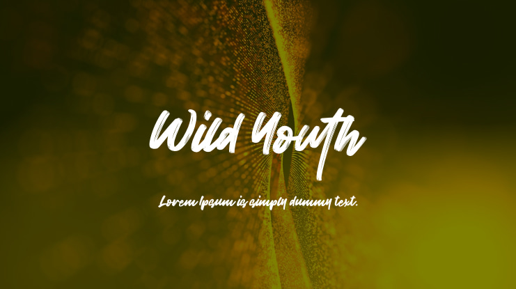 Wild Youth Font