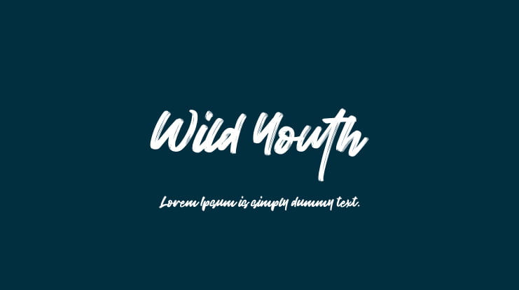 Wild Youth Font