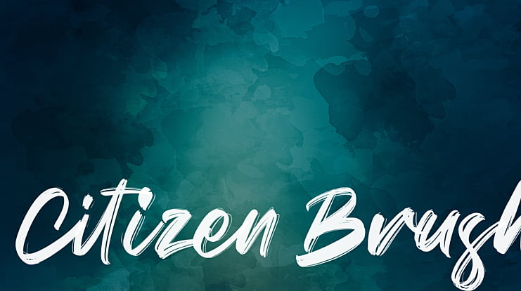 Citizen Brush Font