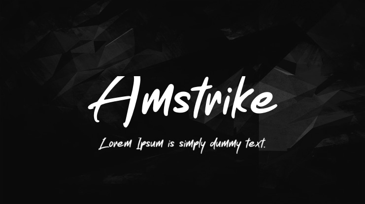 Amstrike Font