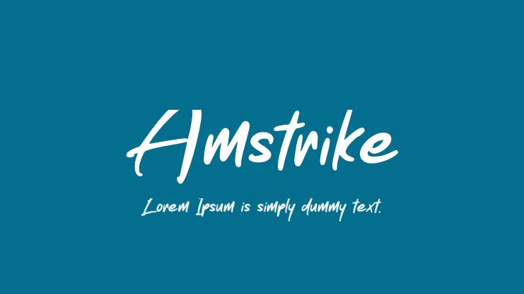 Amstrike Font