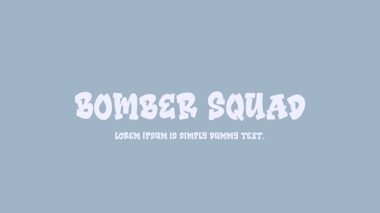 Bomber Squad Font Family